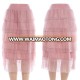 wholesale fashion mesh women pleated ruffle skirts