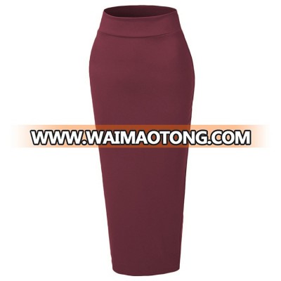 2018 Newest Autumn Winter Material Ankle Length Skirt 6Colors Muslim Islamic Girl Long Pencil Skirt