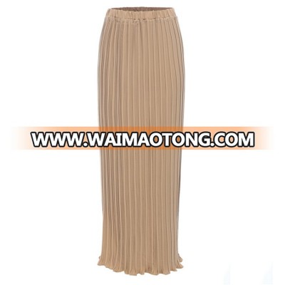 New Arrival Fashion Chiffon Pleated Long Maxi Skirt For Women