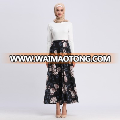 Young women fashion daily wear  flower printing skirts