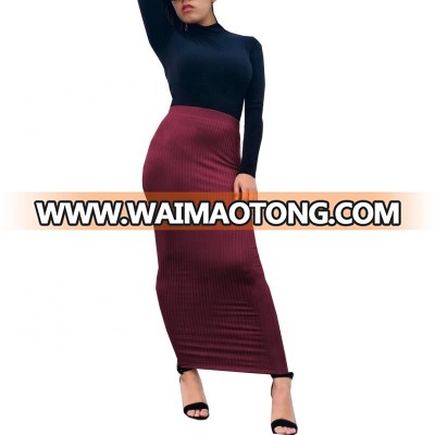 Muslim women long knit tight half skirts