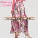 1895# Islamic Clothing Wholesale Abaya plus size dress floral chiffon skirts long muslim women